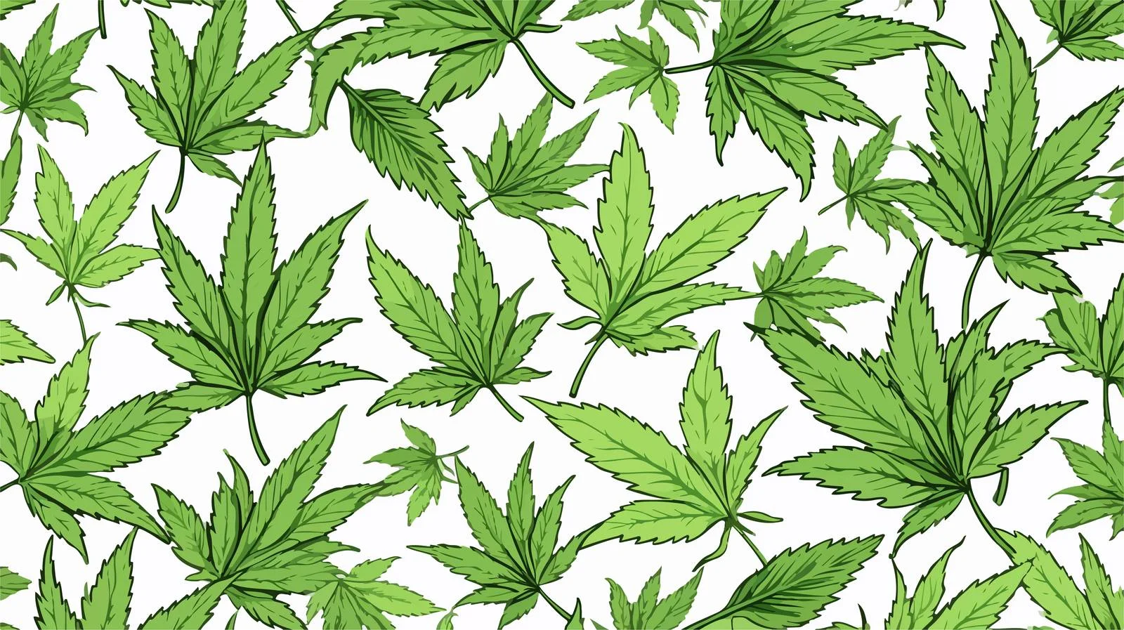 Marijuana Elements Pattern — free download from Dotvec