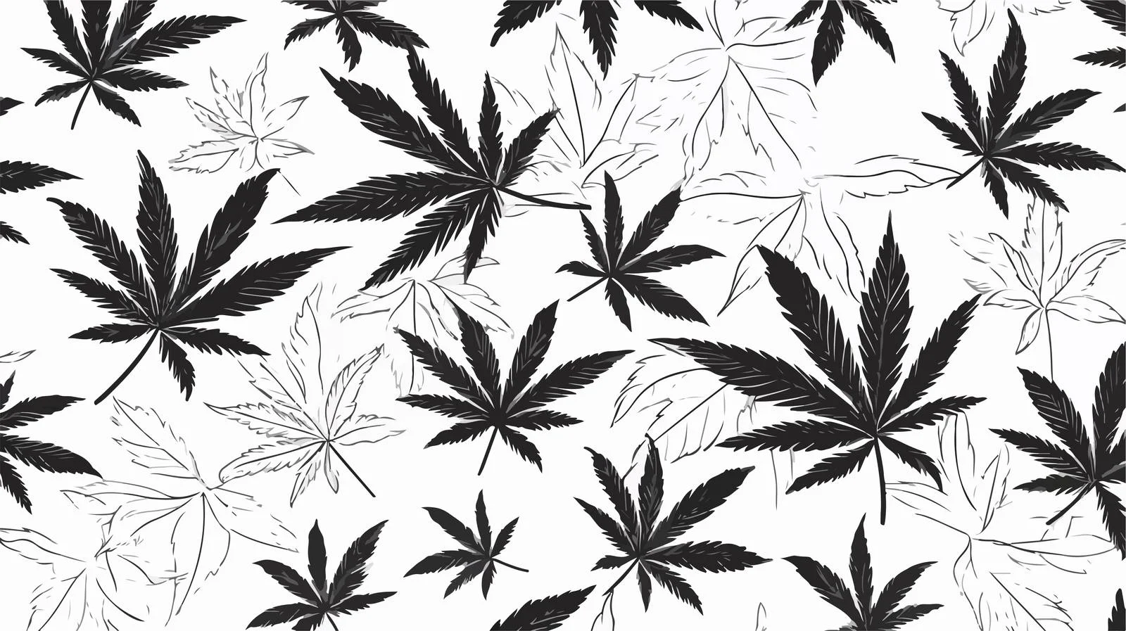 Marijuana Elements Seamless Pattern — free download from Dotvec