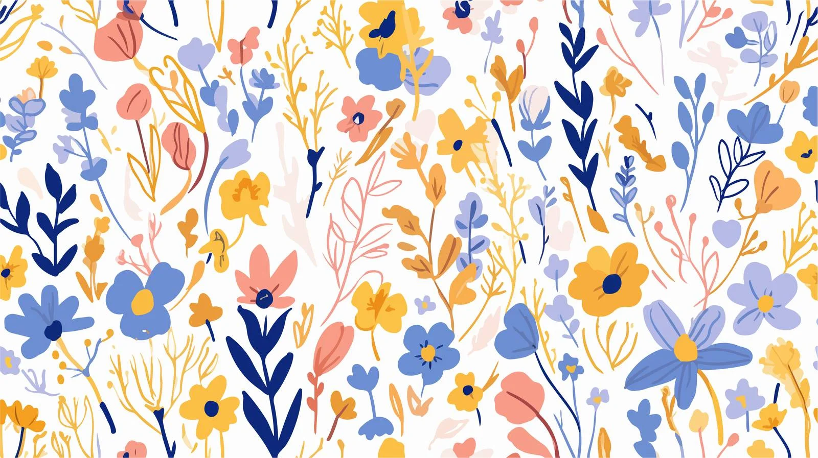 Eternal Meadow Floral Pattern Design — free download from Dotvec