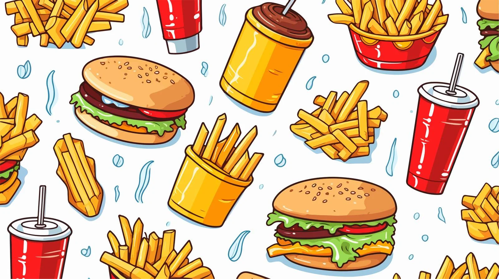 Food Lover Seamless Pattern — free download from Dotvec