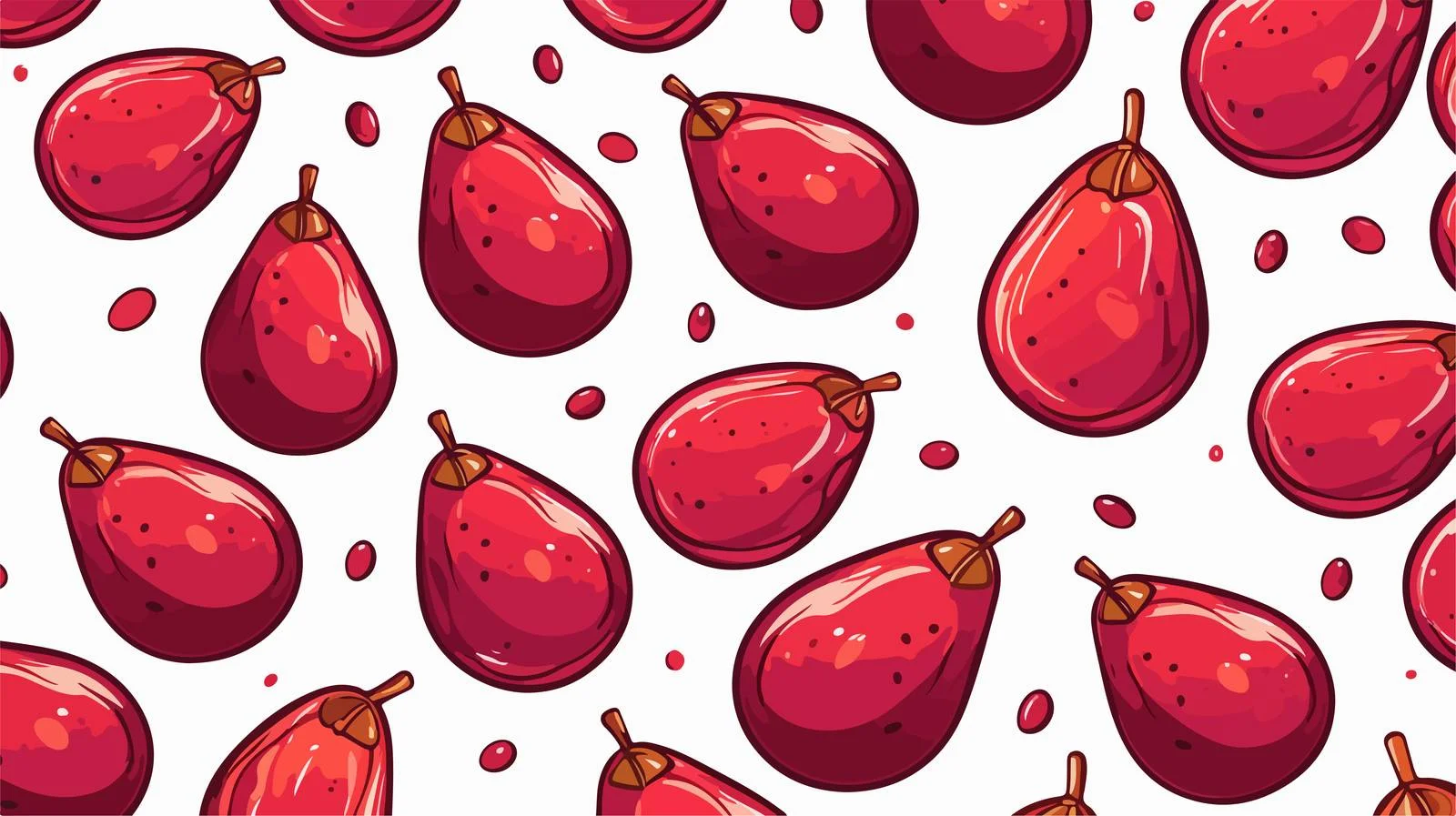 Hand-drawn Garnet Pattern — free download from Dotvec