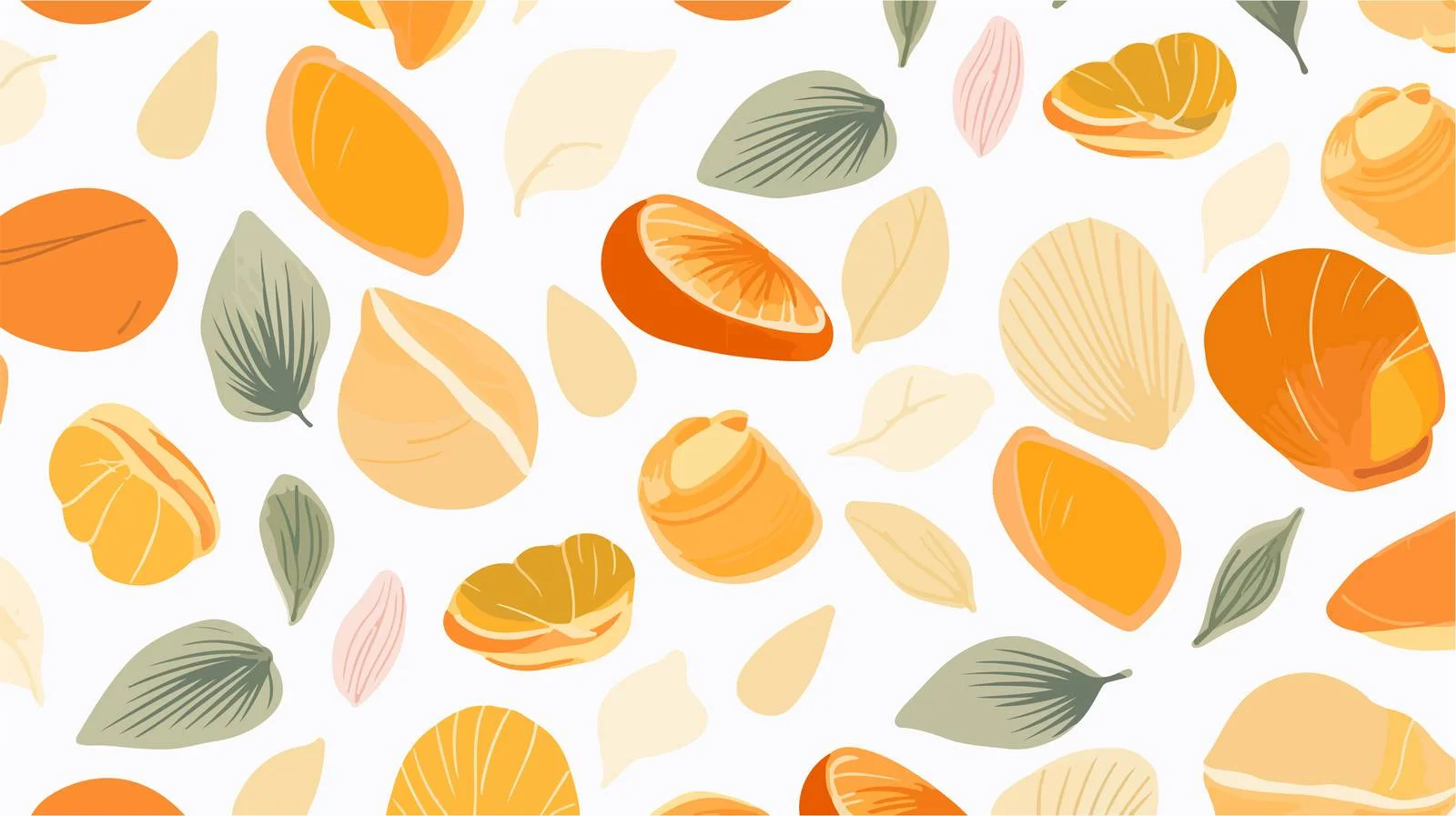 Clam Shell Pattern Vector Illustration — free download from Dotvec