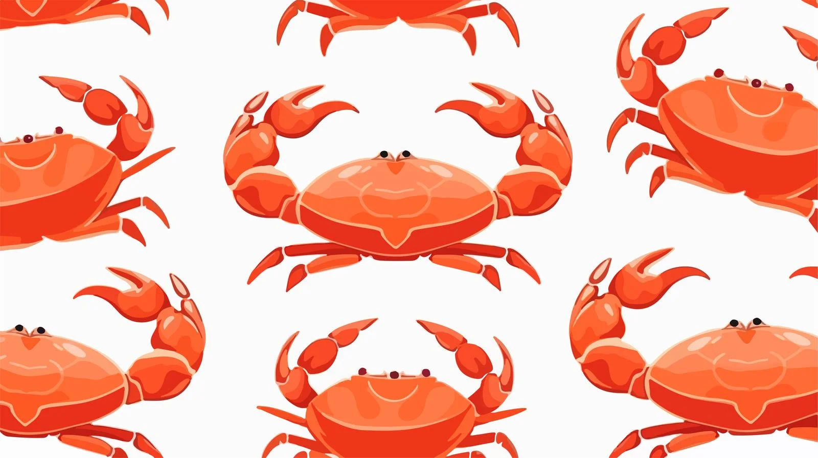 Crab Seafood Pattern — free download from Dotvec