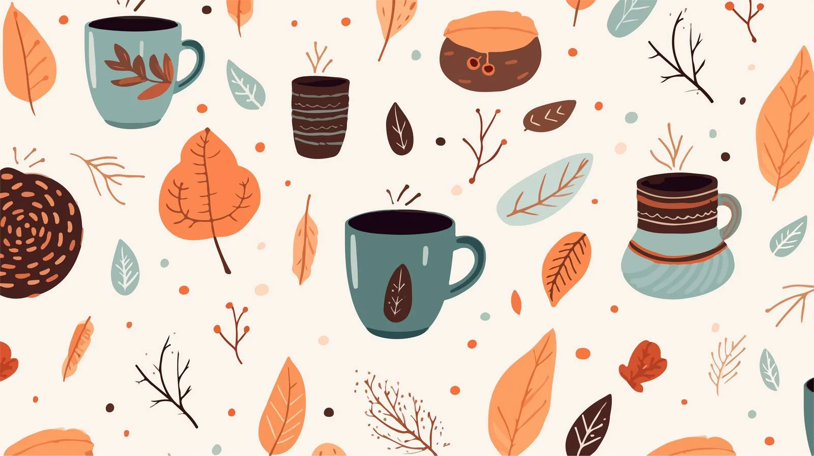 Hygge Elements Seamless Pattern — free download from Dotvec