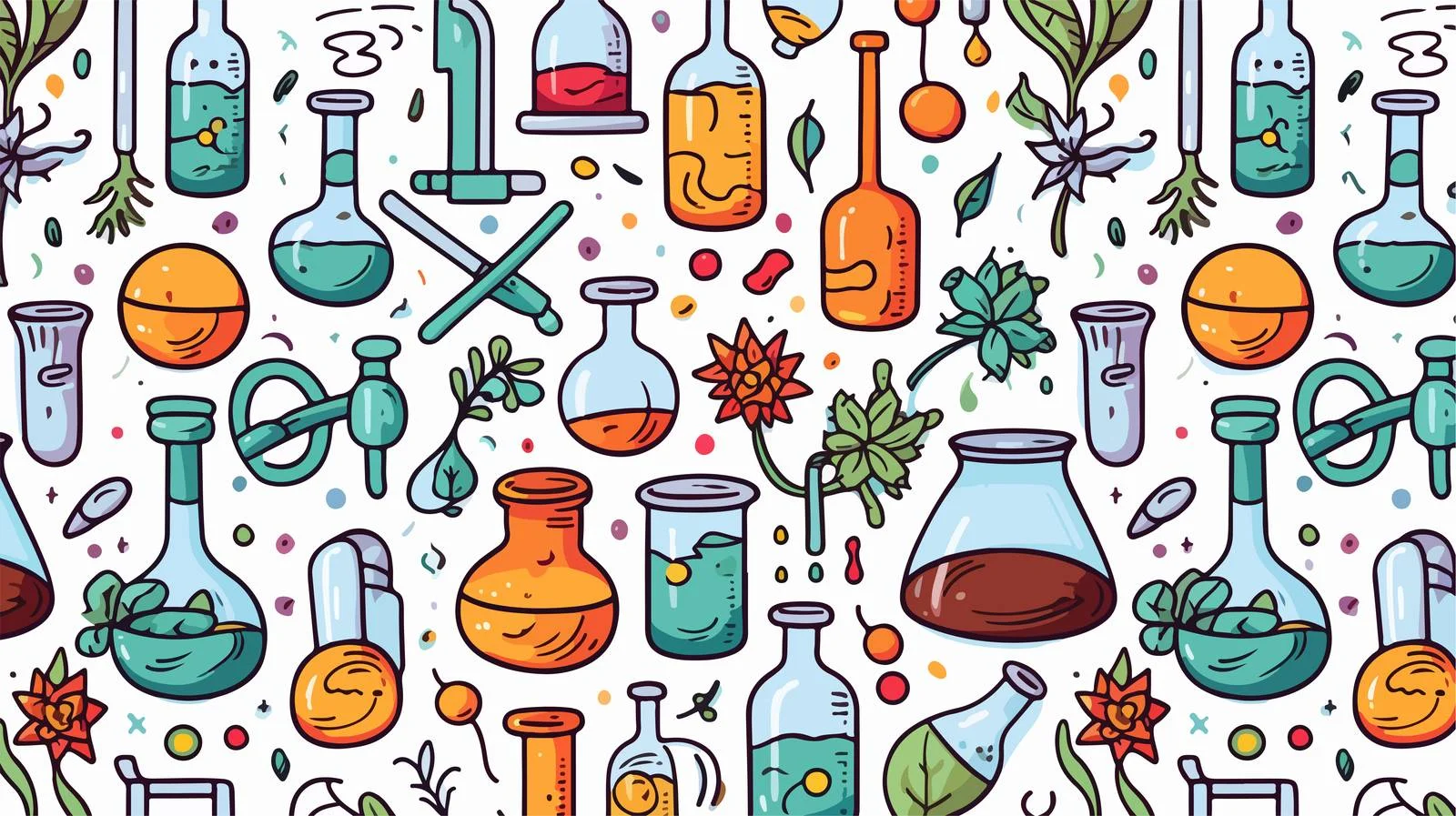 Hand-Drawn Seamless Pattern — free download from Dotvec