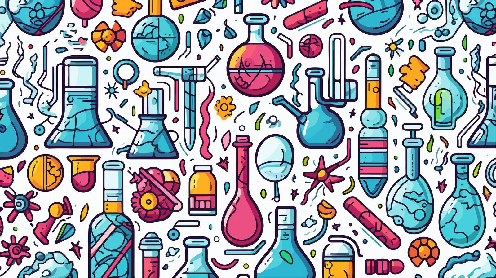 Hand-Drawn Elements Seamless Pattern — free download from Dotvec