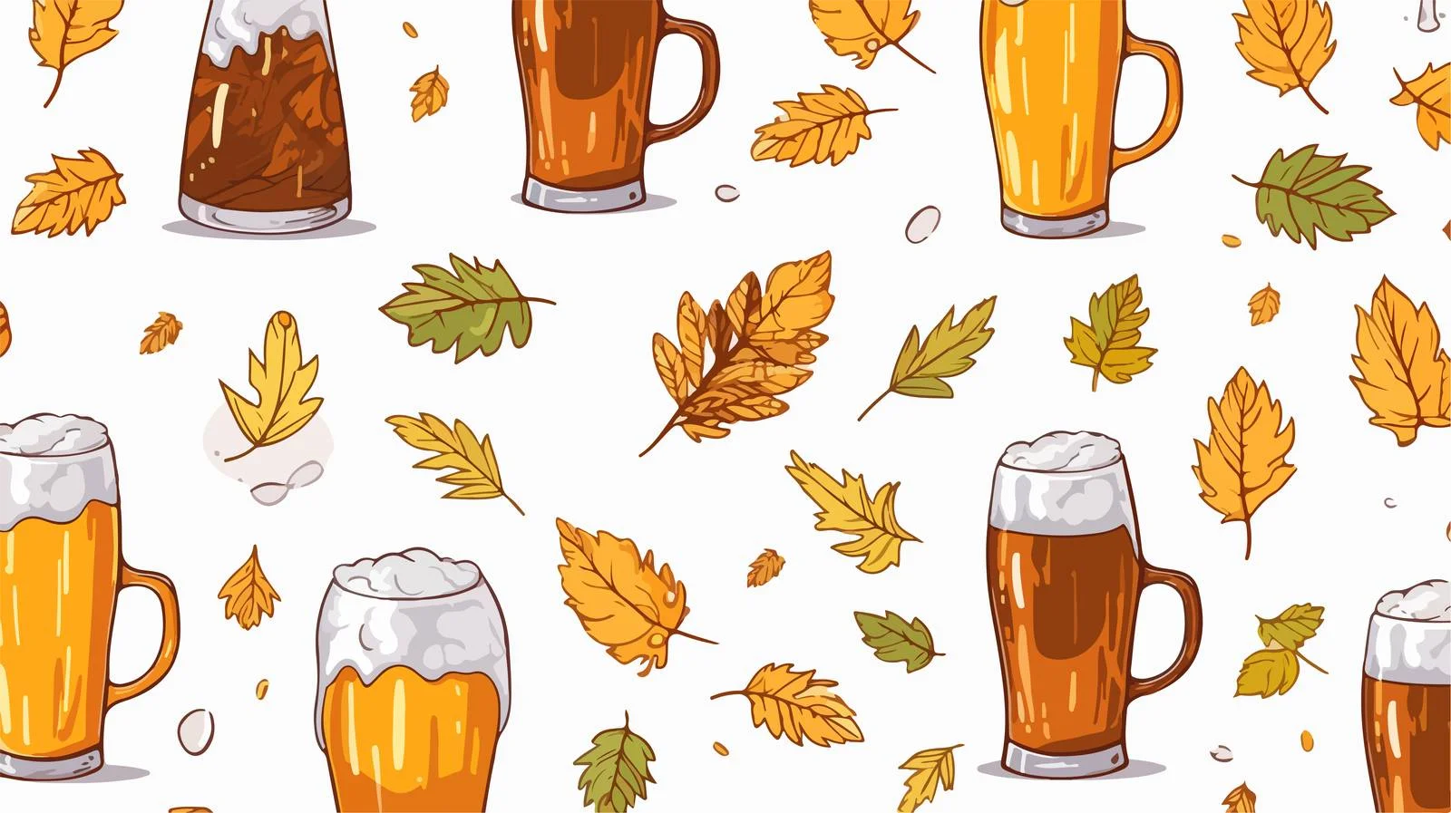 Bee Hand-Drawn Seamless Pattern — free download from Dotvec