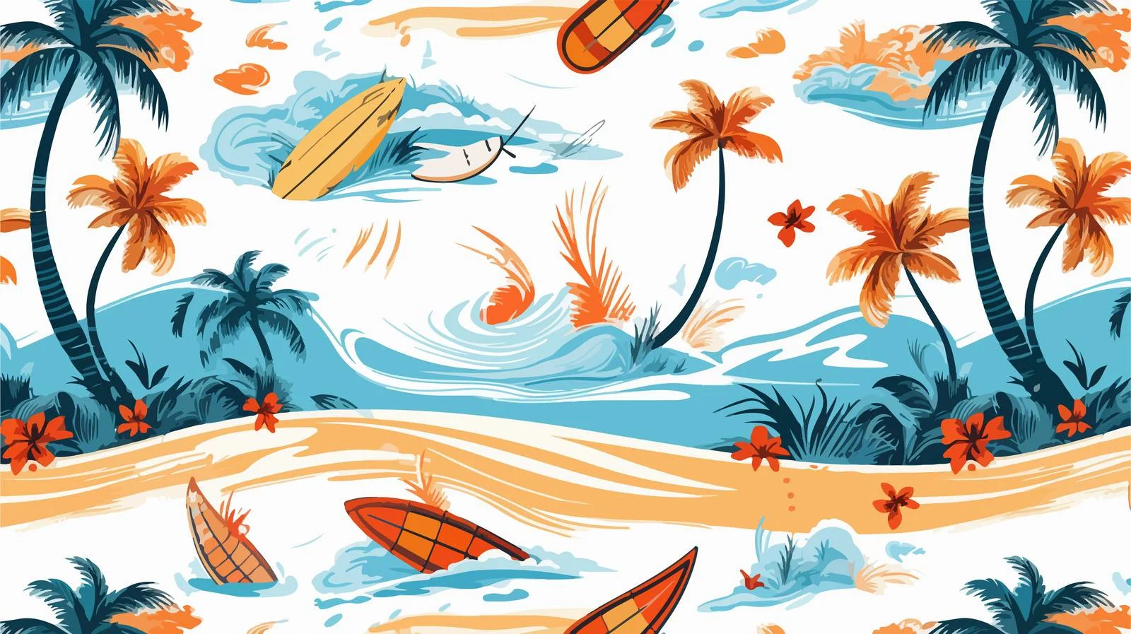 Hand-Drawn Elements Seamless Pattern — free download from Dotvec