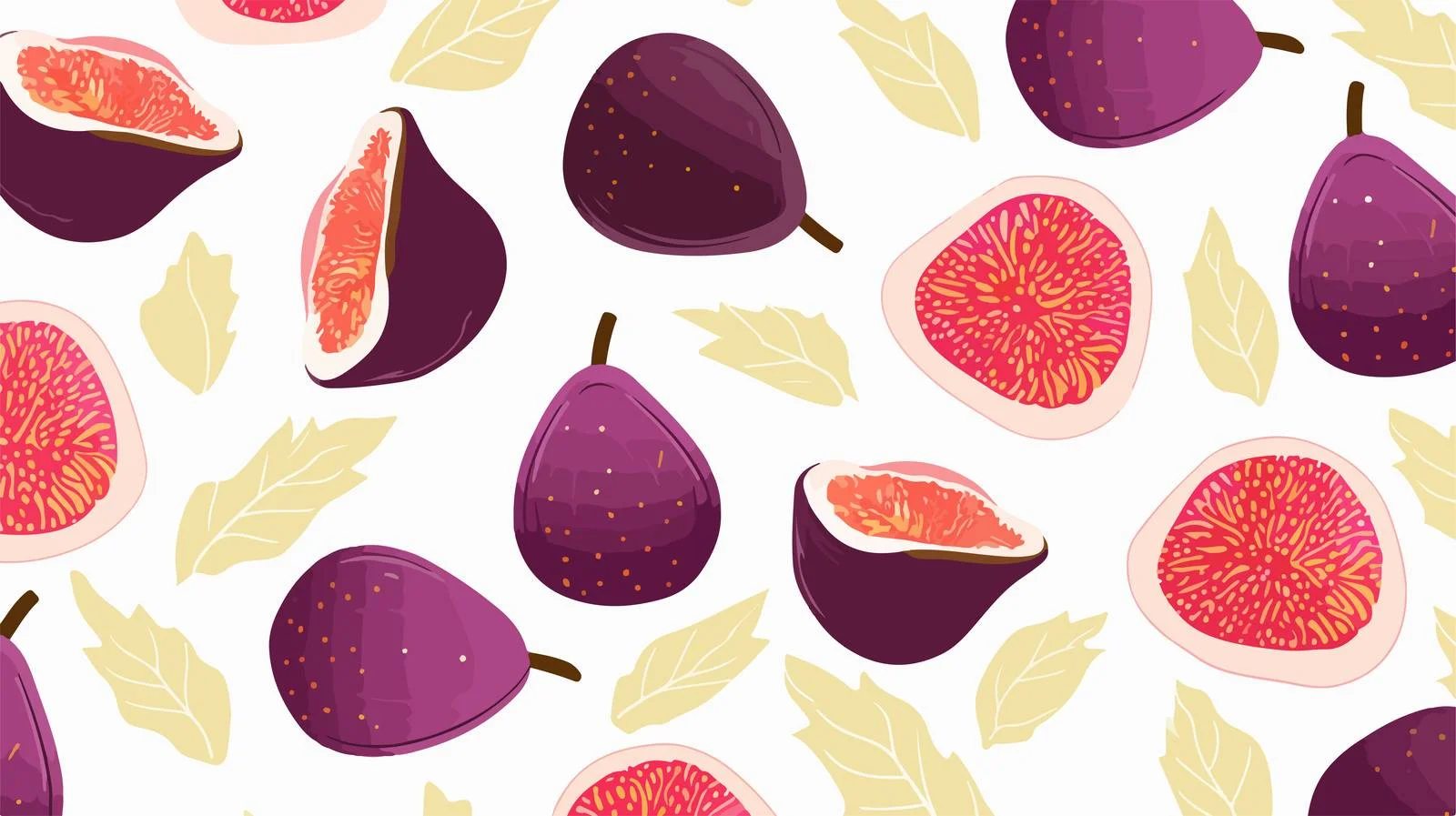 Hand-drawn Fruit Pattern Print — free download from Dotvec