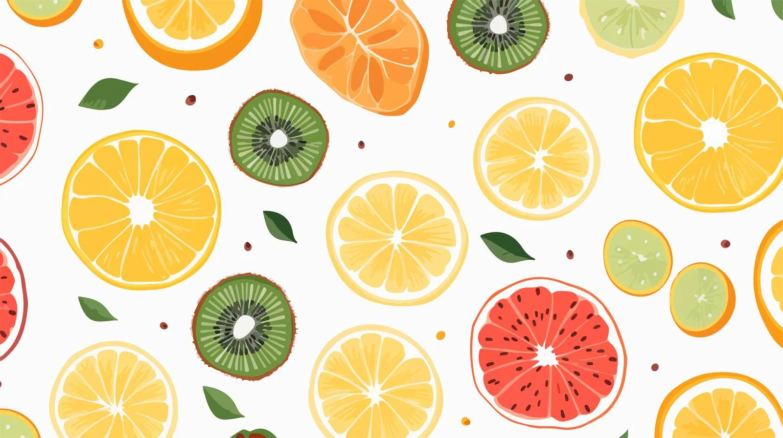 Hand-Drawn Pineapple Orange Pattern — free download from Dotvec