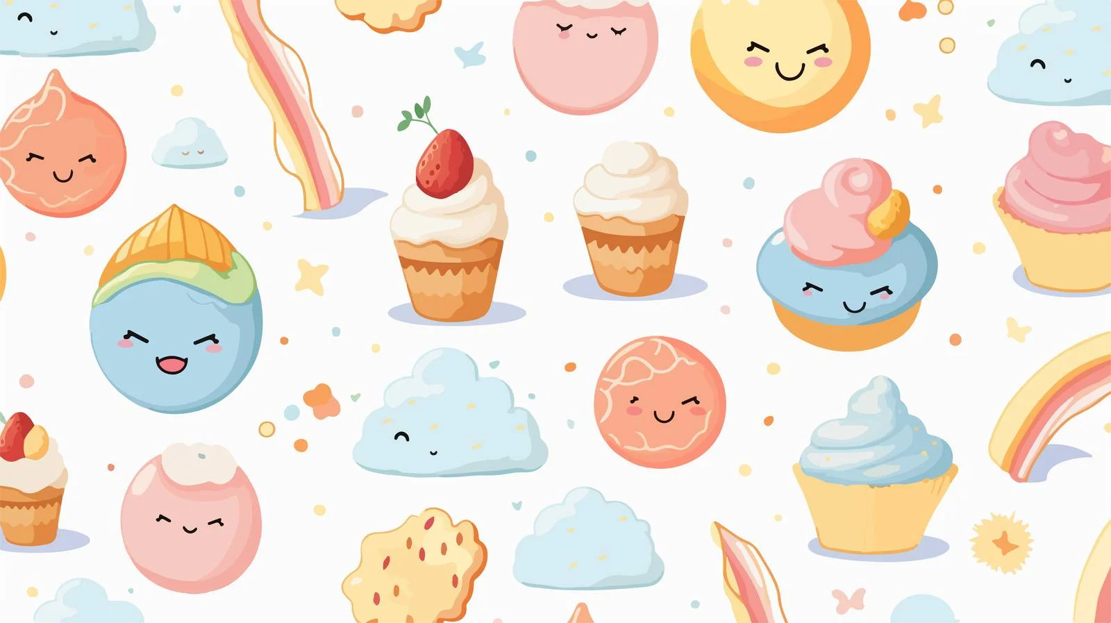 Whimsical Dessert Seamless Pattern — free download from Dotvec