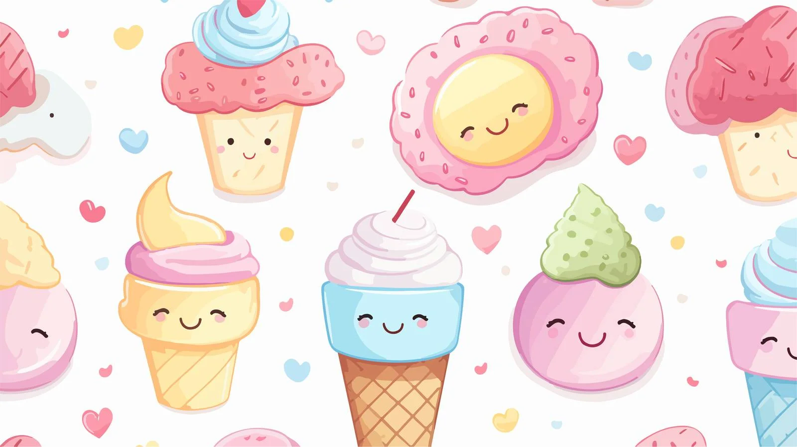 Sweet Treats Seamless Pattern Design — free download from Dotvec