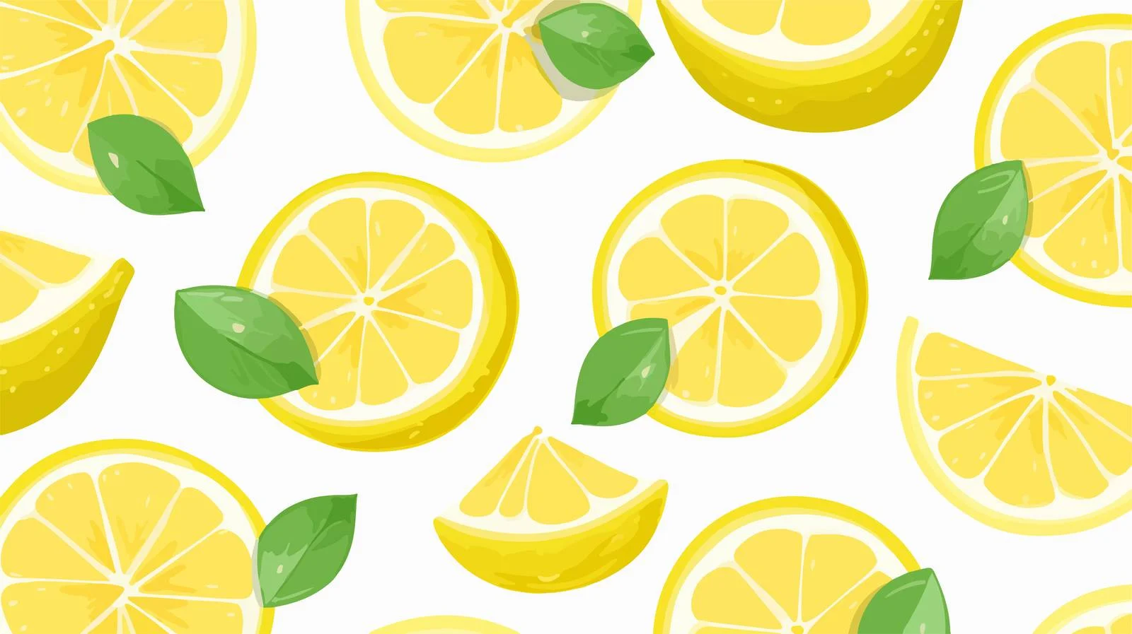 Lemon Slice Pattern Vector Illustration — free download from Dotvec