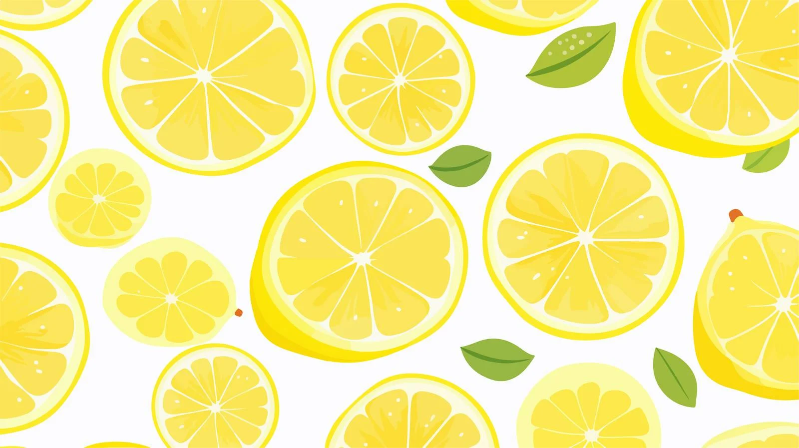 Fresh Lemon Slice Seamless Pattern — free download from Dotvec