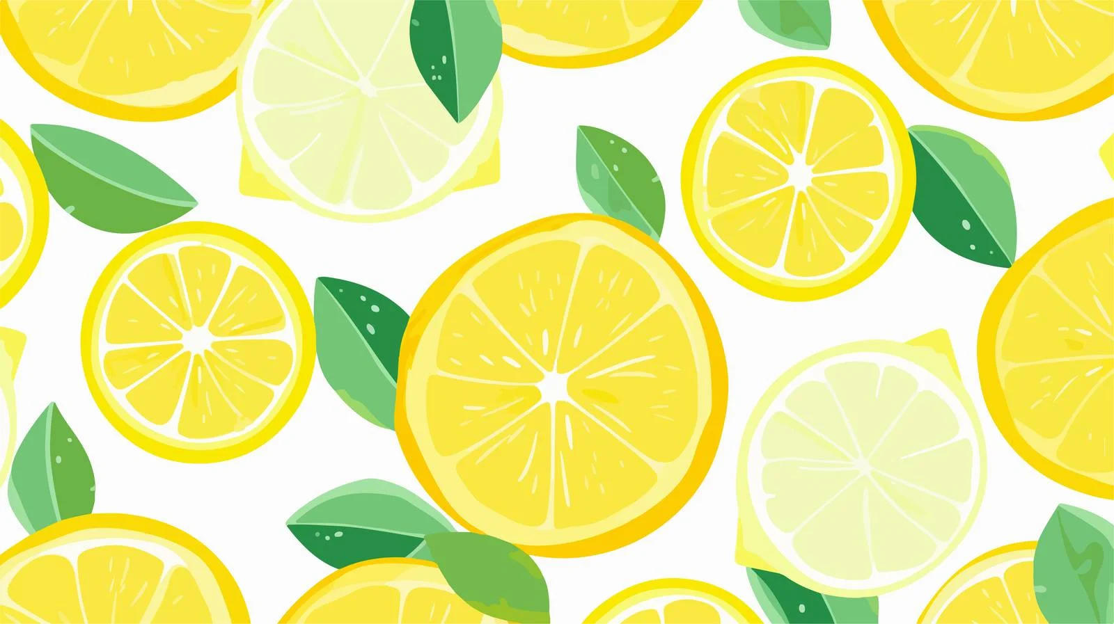Lemon Slice Seamless Vector Pattern — free download from Dotvec