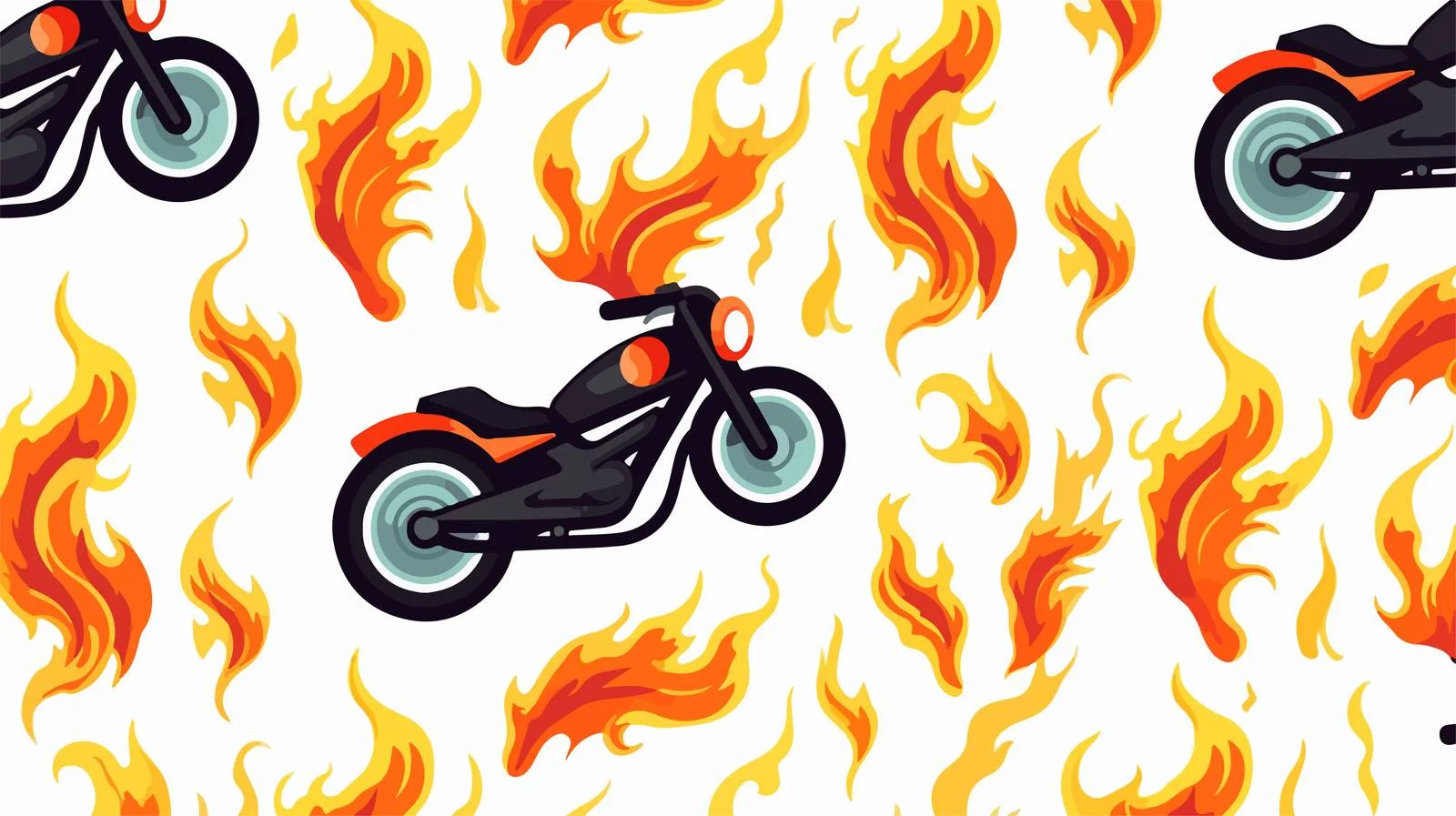 Motorcycle Helmet Seamless Pattern — free download from Dotvec