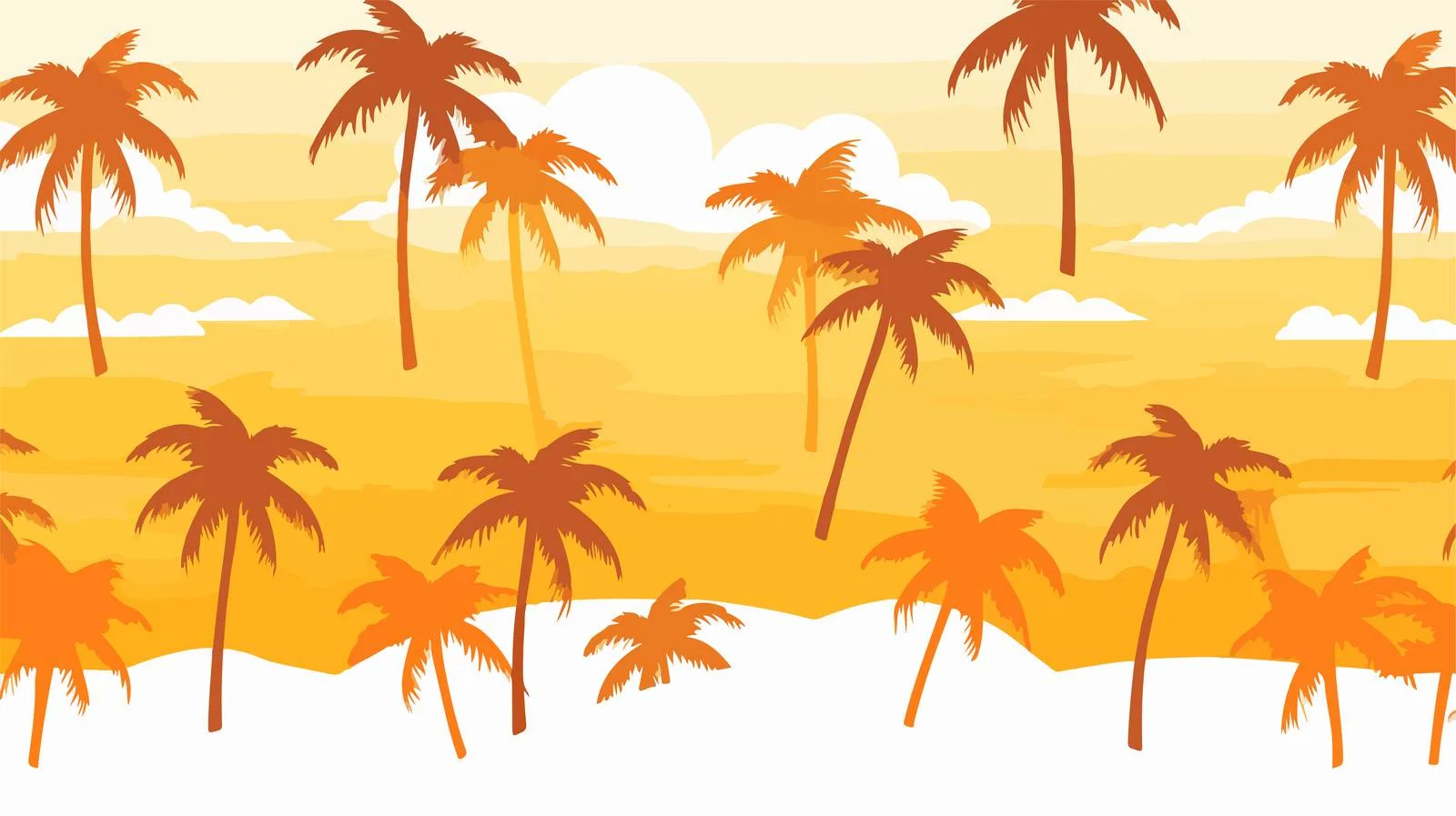 Tropical Beach Seamless Pattern — free download from Dotvec