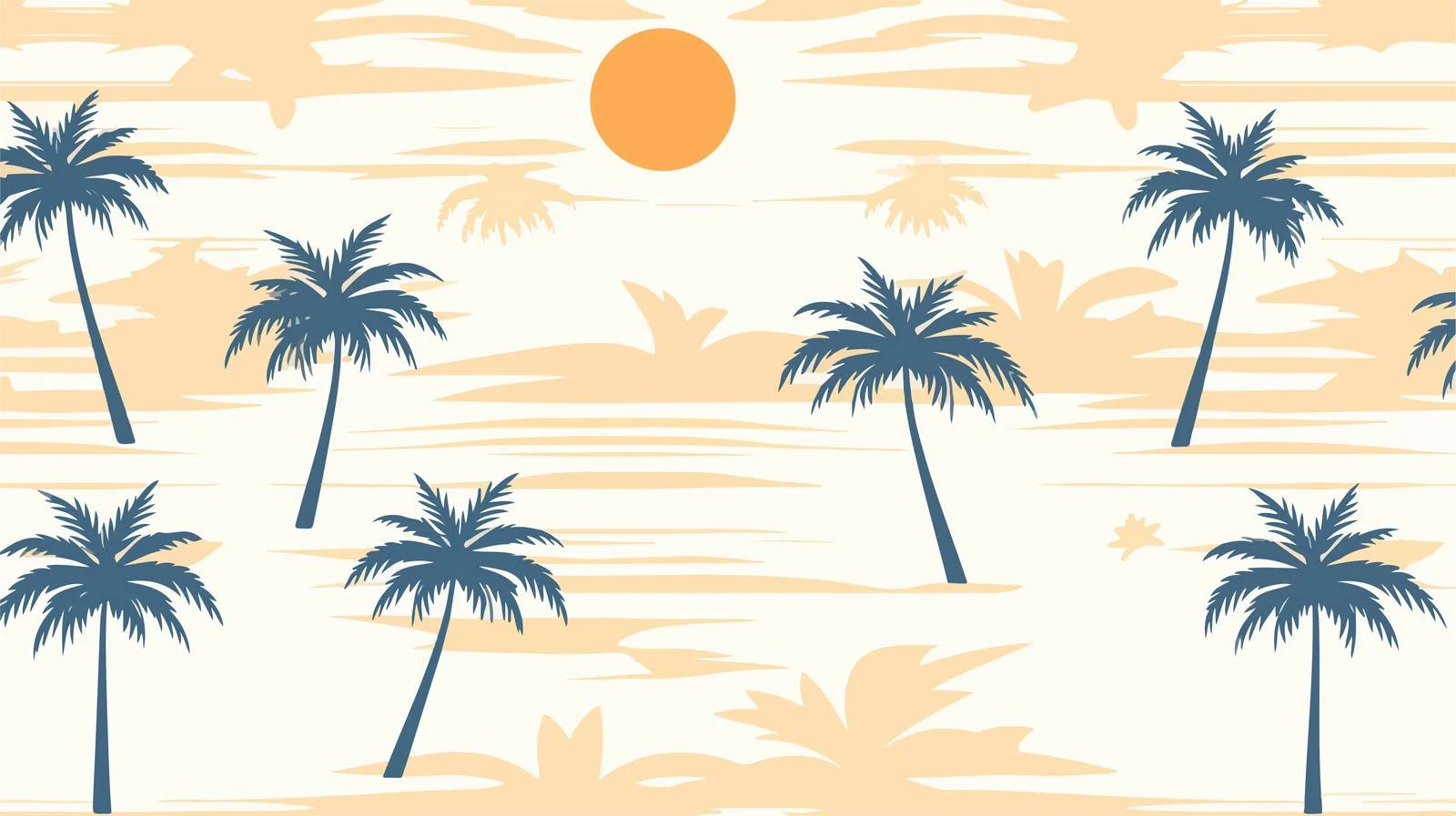 Tropical Palm Trees Seamless Pattern — free download from Dotvec