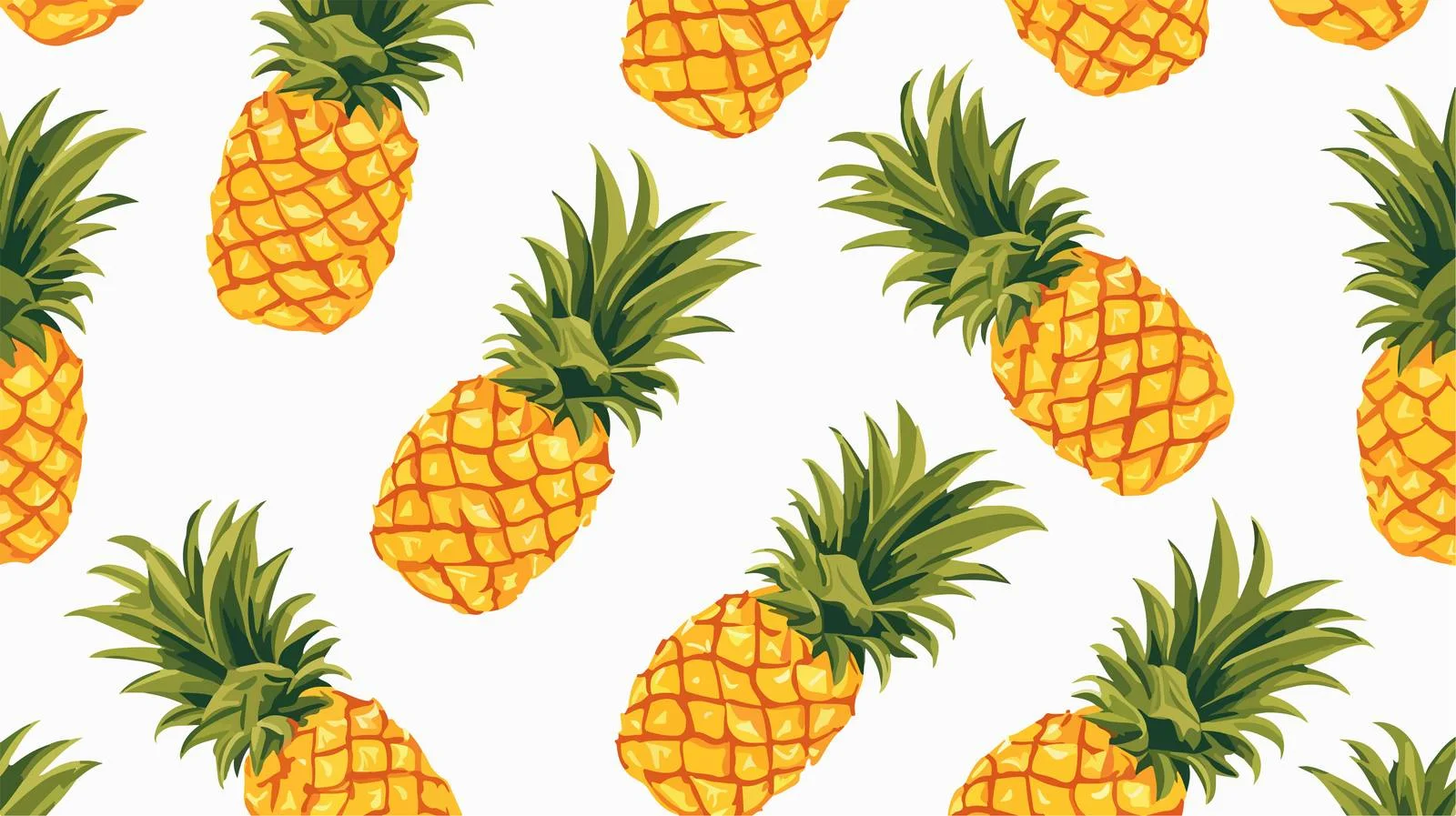 Pineapple Pattern Vector Illustration — free download from Dotvec