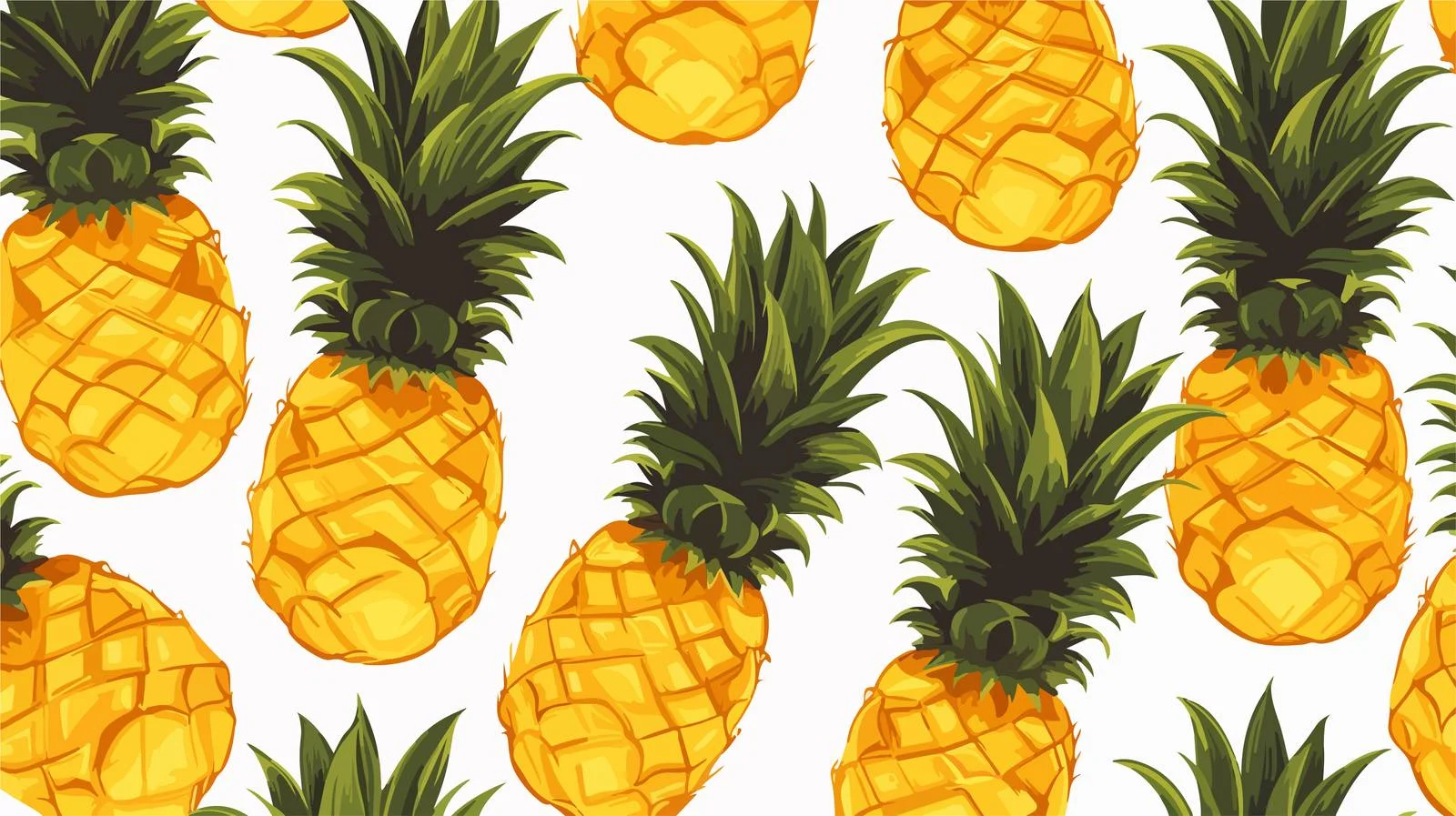 Pineapple Seamless Pattern Vector Illustration — free download from Dotvec