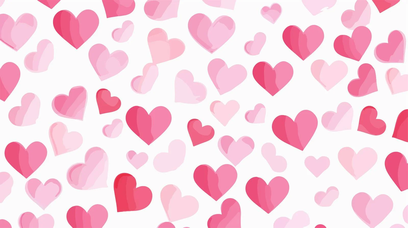 Delicate Pink Heart Pattern on White — free download from Dotvec