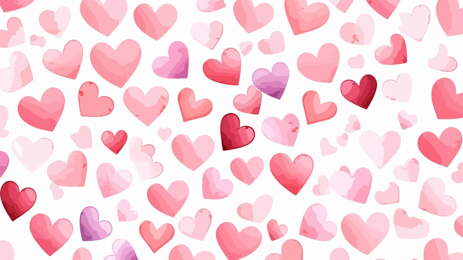 Elegant Pink Heart Pattern on White — free download from Dotvec