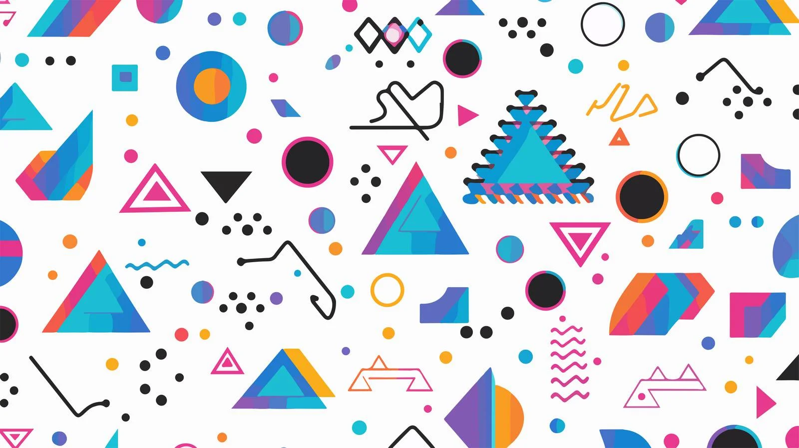 Geometric Shapes Seamless Pattern Design — free download from Dotvec