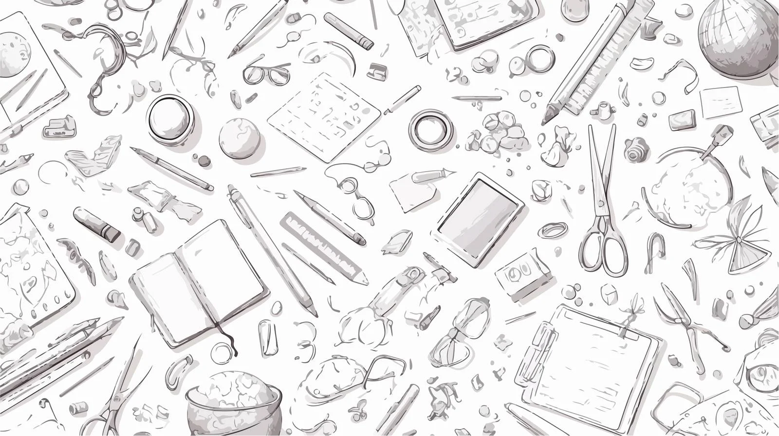Back to School Stationery Seamless Pattern — free download from Dotvec