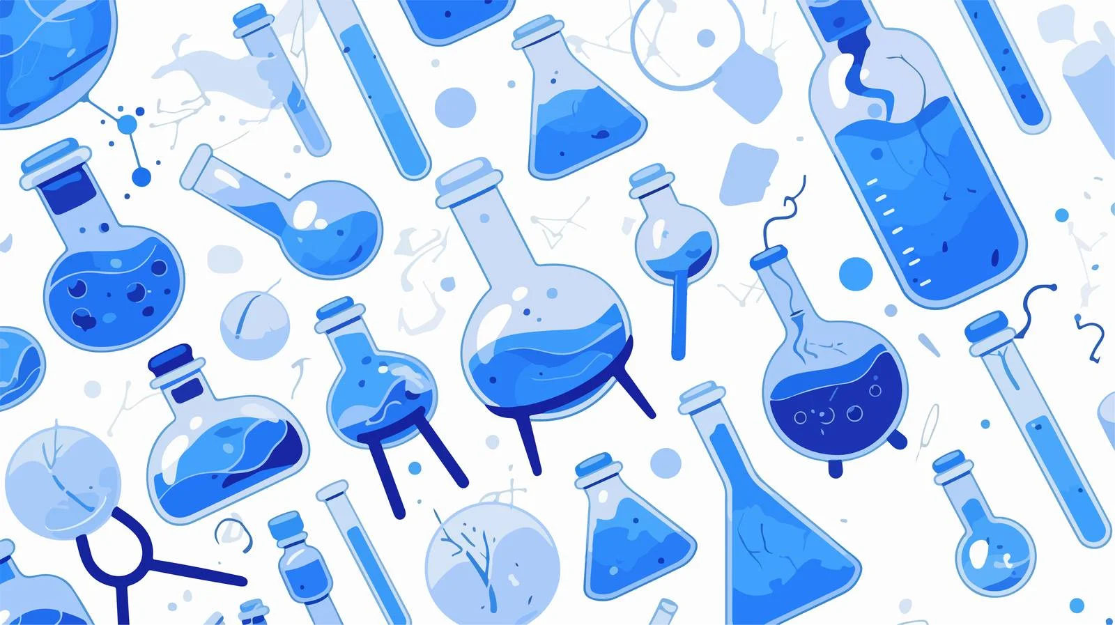 Scientific Laboratory Equipment Seamless Pattern — free download from Dotvec