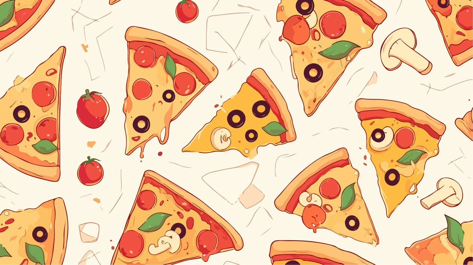 Traditional Sliced Fruit Seamless Pattern — free download from Dotvec