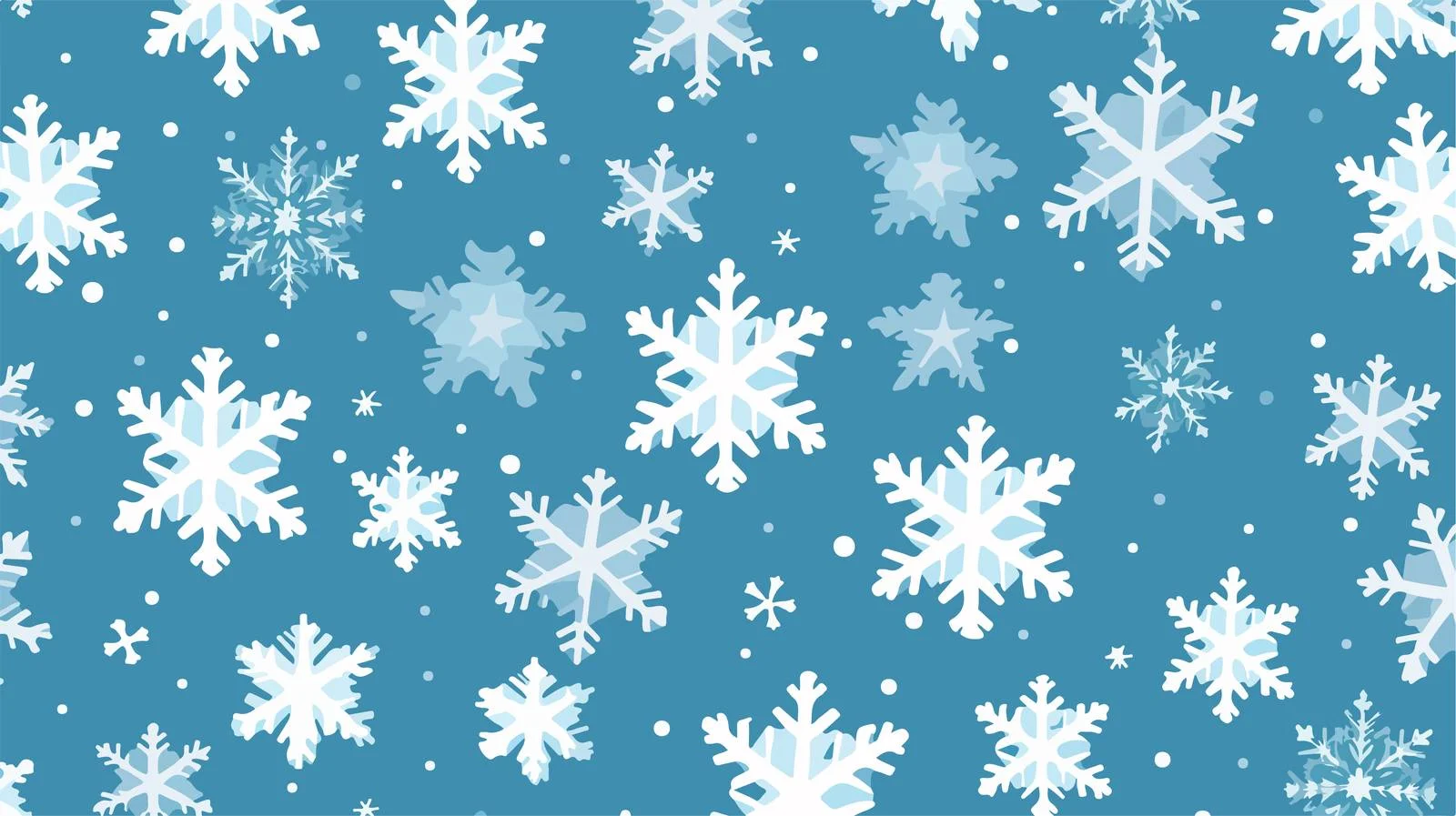 Snowflake Seamless Pattern Vector Illustration — free download from Dotvec