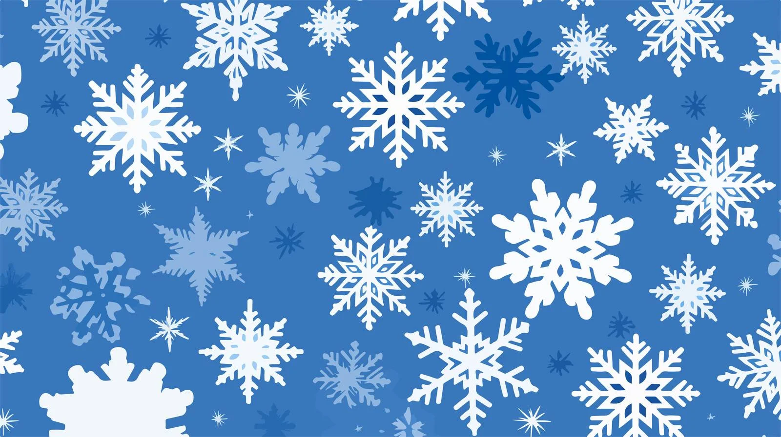 Snowflake Seamless Pattern Vector Illustration — free download from Dotvec