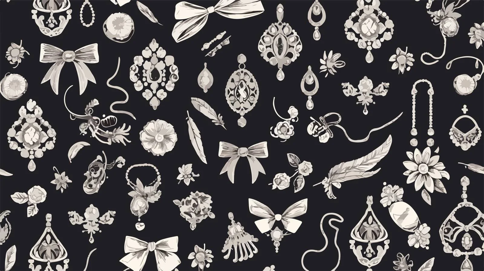 Luxurious Jewelry Seamless Pattern Design — free download from Dotvec
