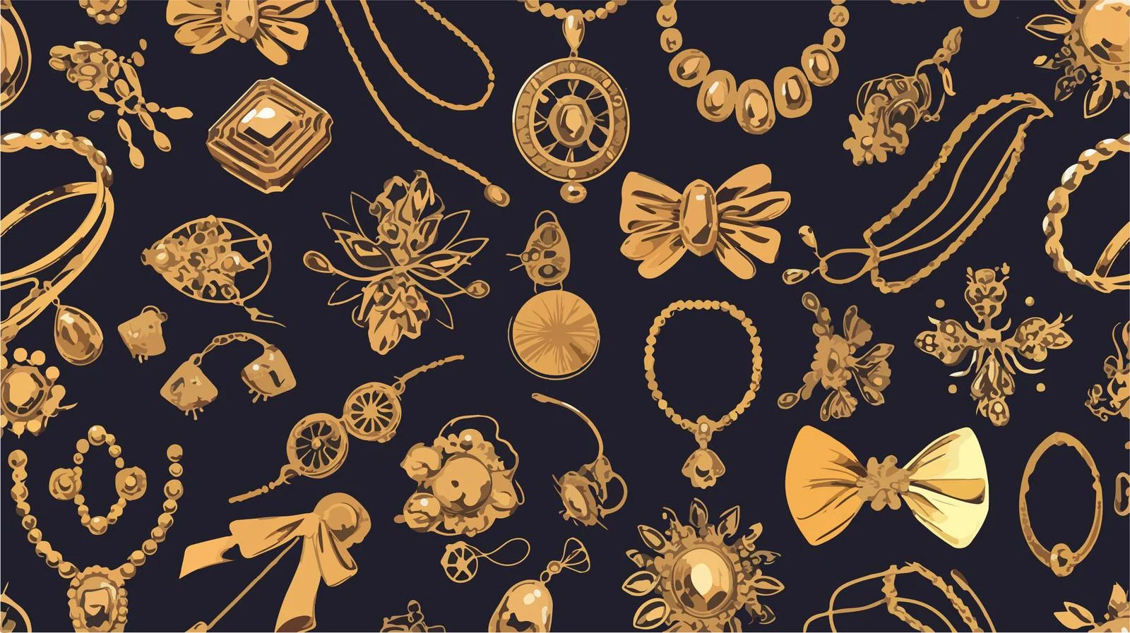 Luxurious Jewelry Seamless Pattern Design — free download from Dotvec
