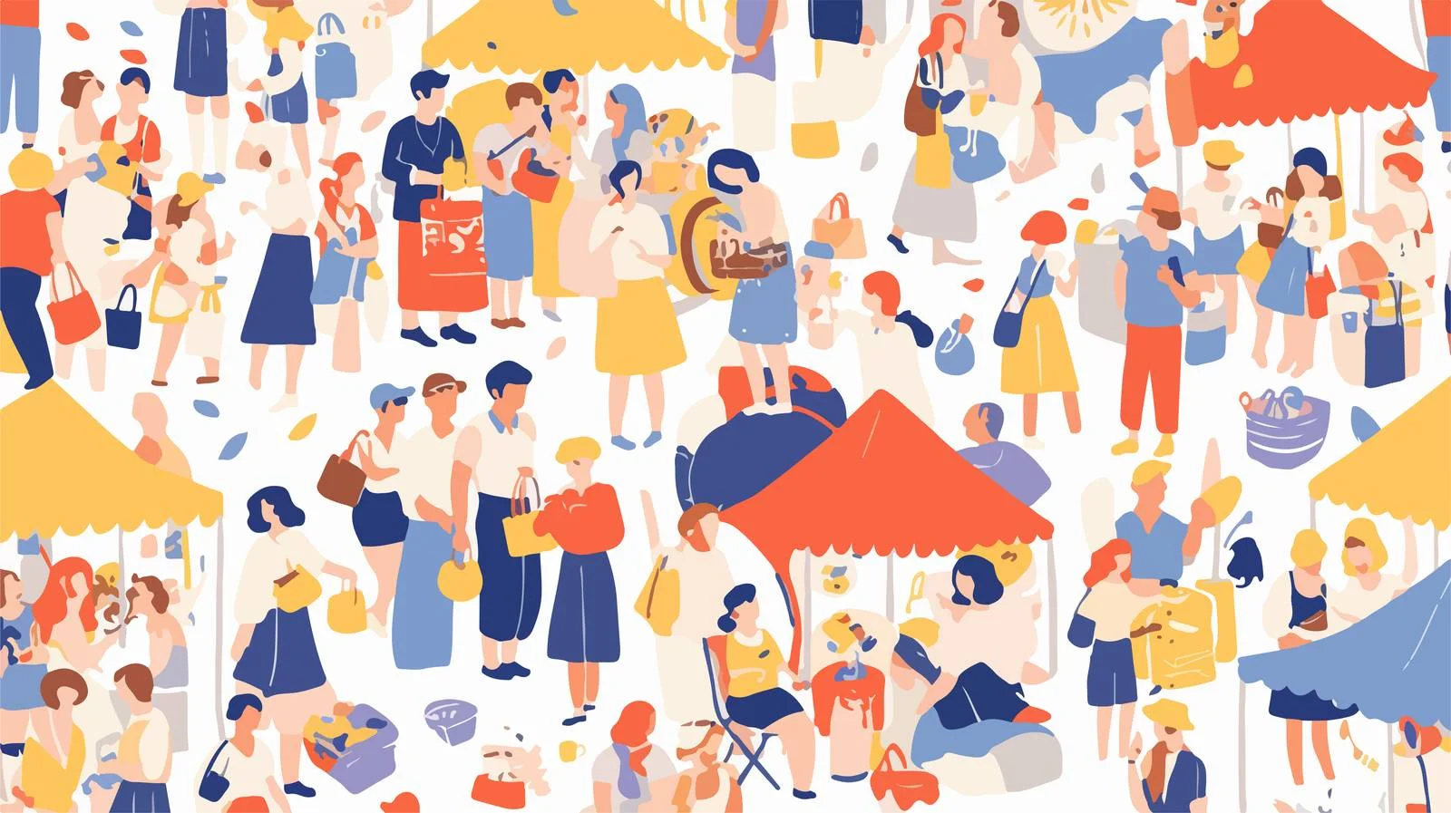 Vintage Summer Garages Sale Street Pattern — free download from Dotvec