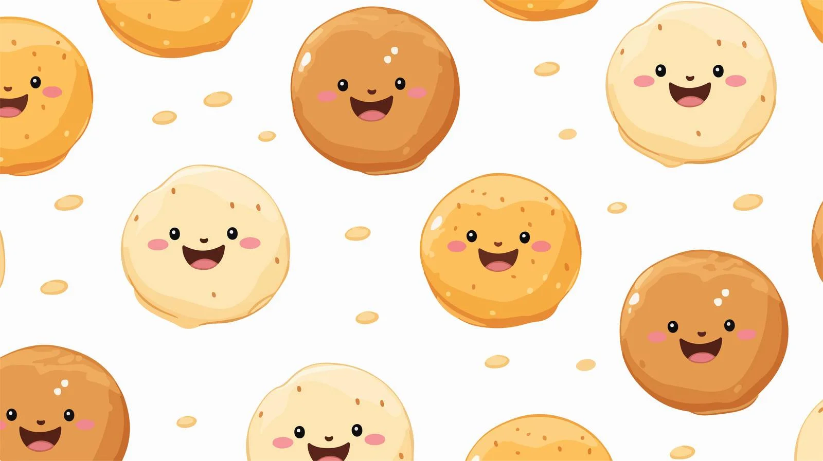 Donut Mascot Seamless Pattern — free download from Dotvec