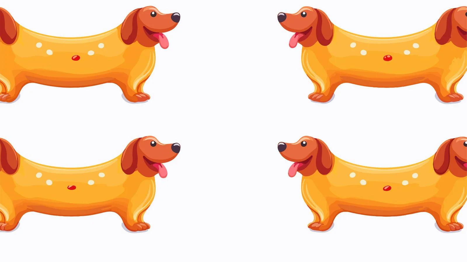 Hot Dog Mascot Seamless Pattern — free download from Dotvec
