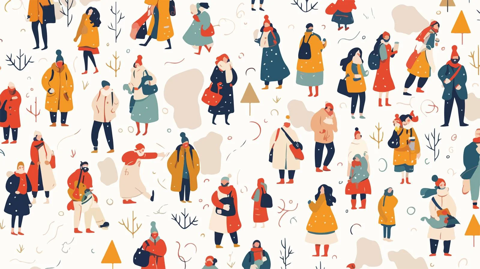 Miniature Figures in Various Outdoor Clothing — free download from Dotvec