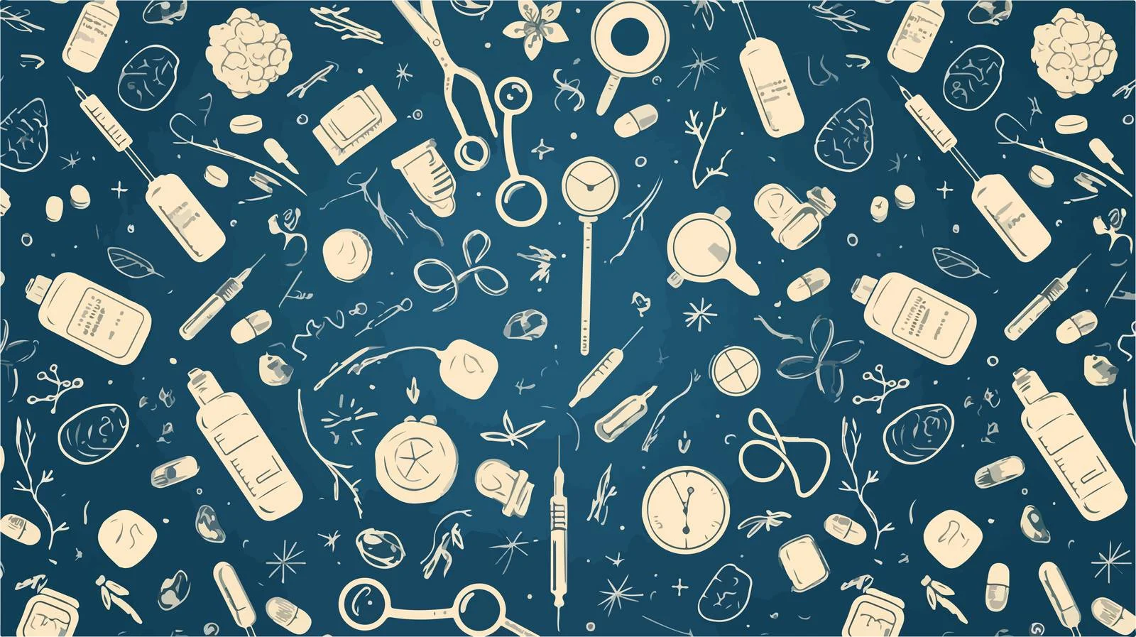 Medical Diagnostic Tools Seamless Pattern Design — free download from Dotvec