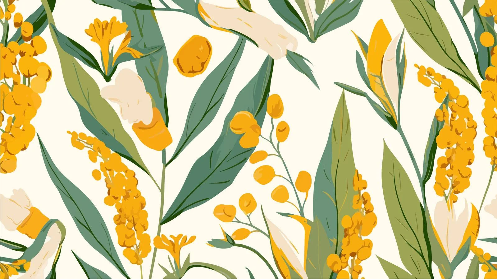 Turmeric Medical Botanical Seamless Pattern Design — free download from Dotvec