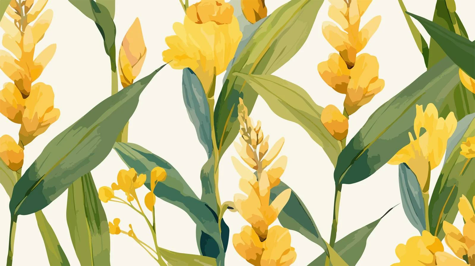 Turmeric Medical Botanical Seamless Pattern Design — free download from Dotvec