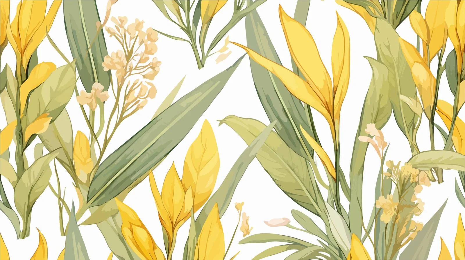 Turmeric Medical Botanical Seamless Pattern Design — free download from Dotvec