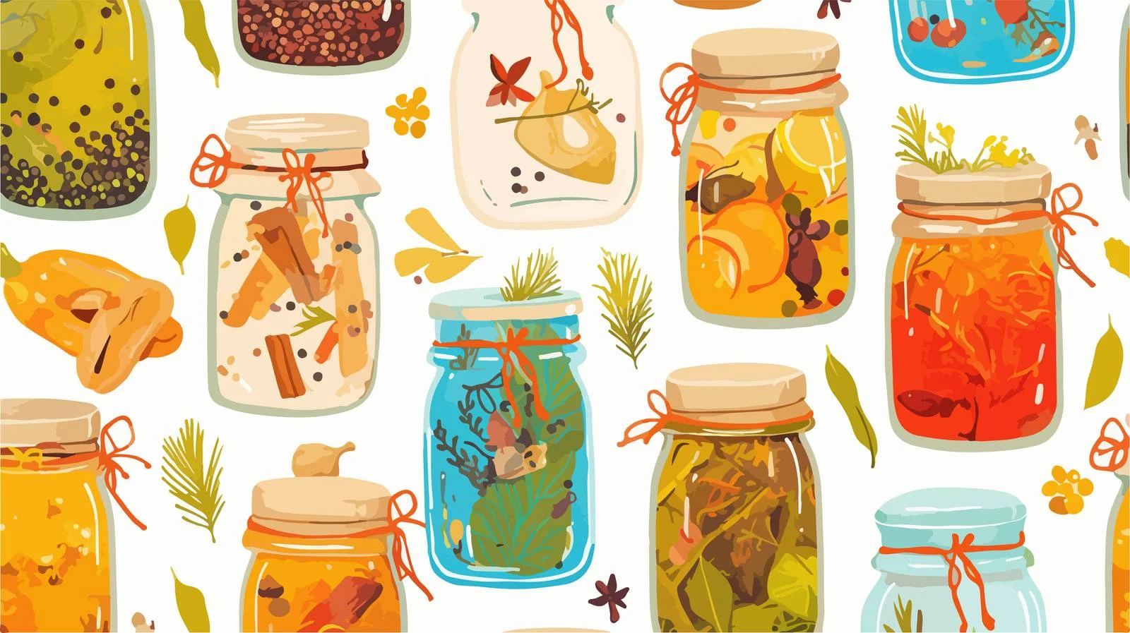 Assorted ground spices seamless pattern — free download from Dotvec