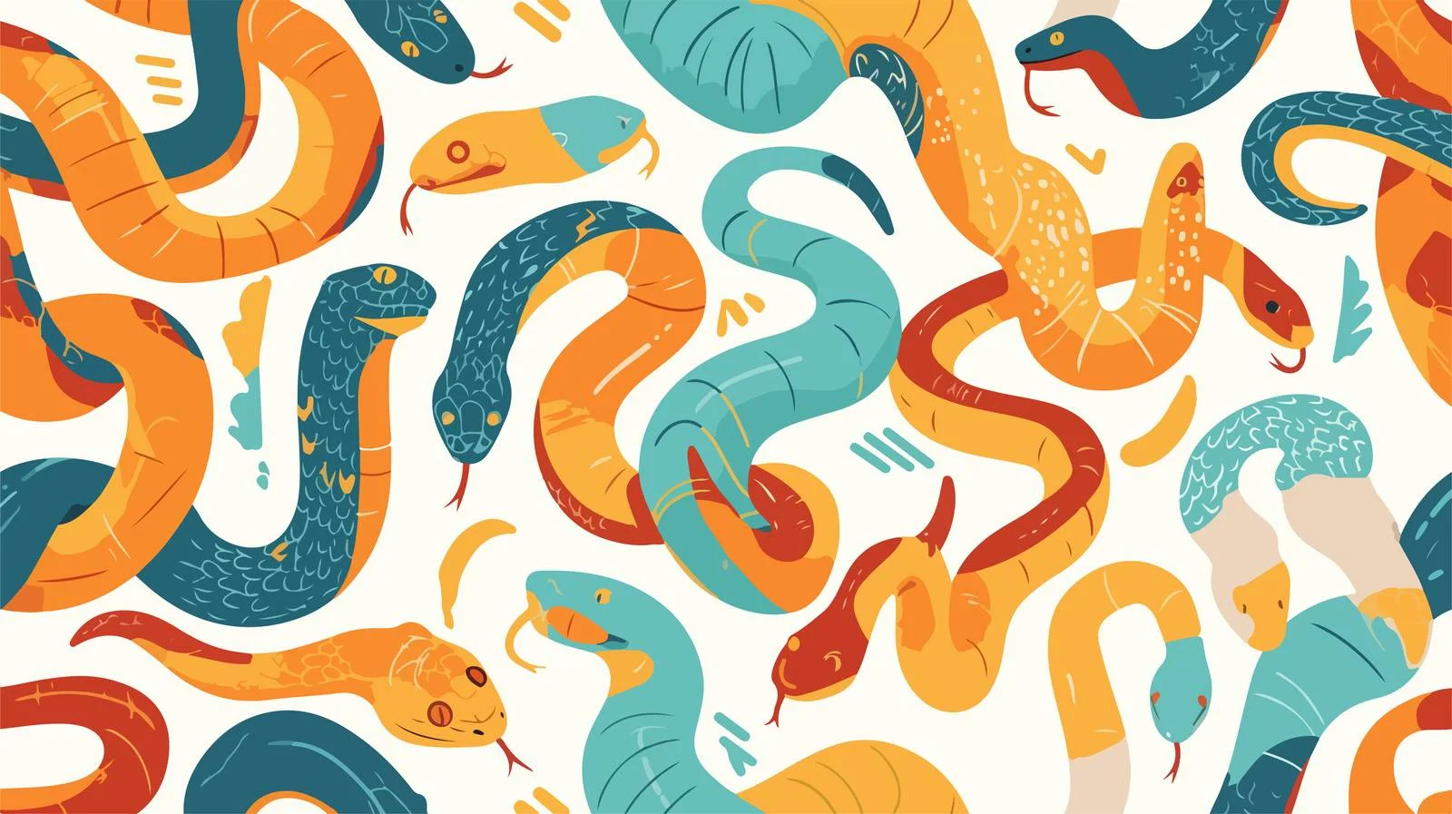 Elegant Serpent Seamless Pattern Design — free download from Dotvec