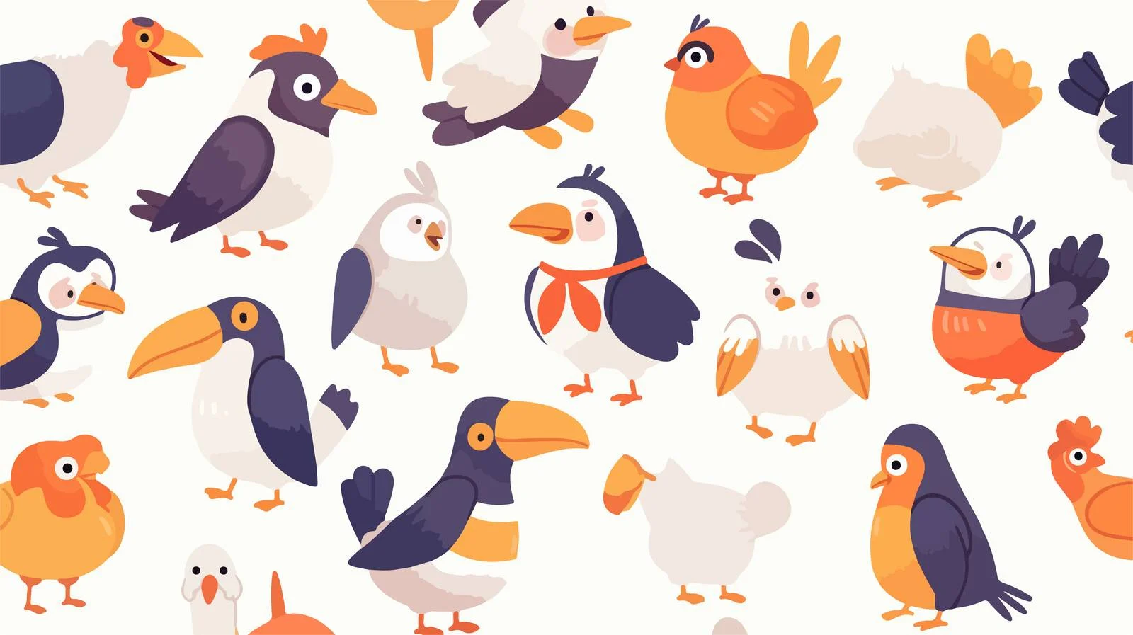 Avian Seamless Pattern for Professional Use — free download from Dotvec