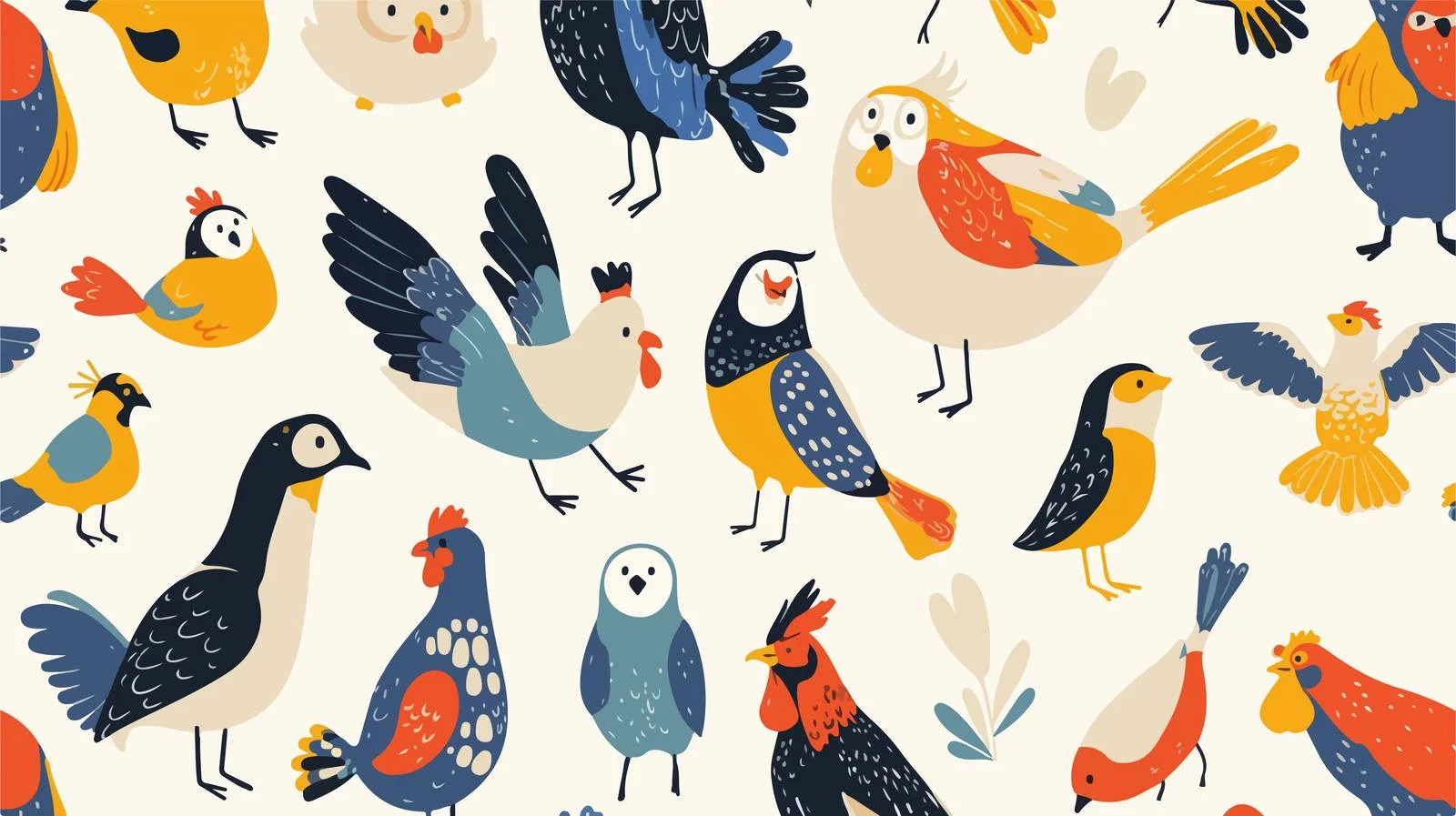 Avian Harmony Seamless Pattern Design — free download from Dotvec