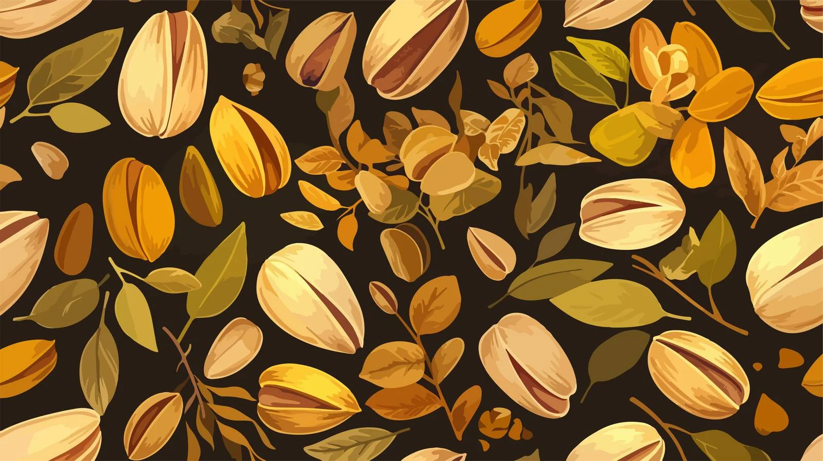 Elegant Pistachio Design with Branches — free download from Dotvec