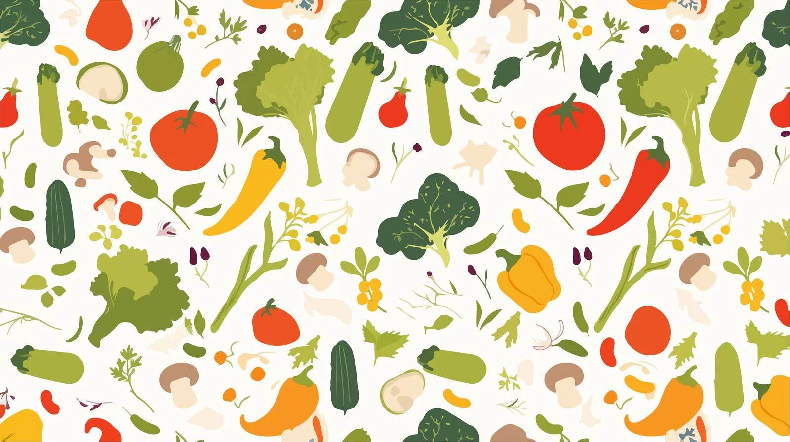 Vibrant Veggie Seamless Pattern for Wellness — free download from Dotvec