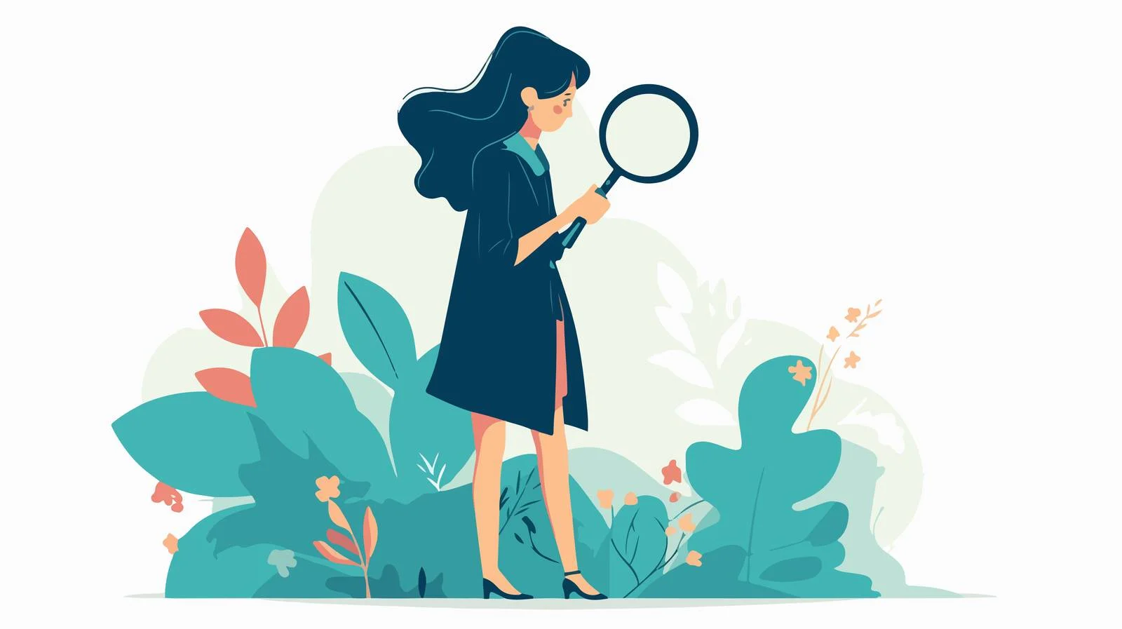 Exploring and Locating Theme: Female Observing — free download from Dotvec