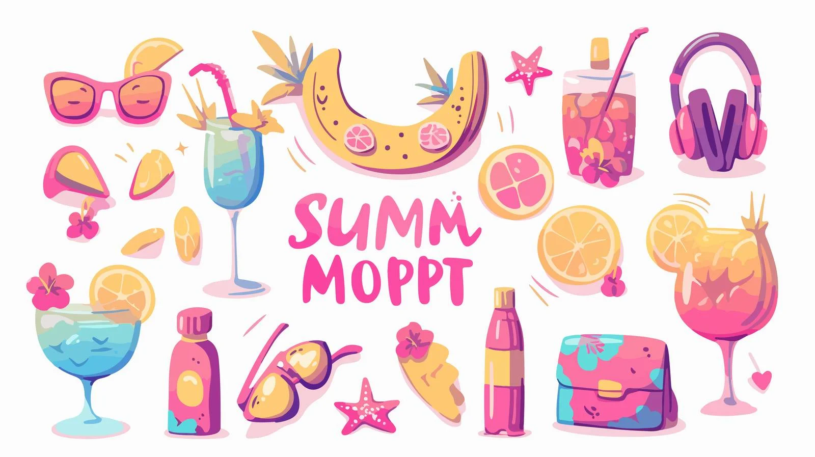 Vibrant Summer Design with Catchy Slogan — free download from Dotvec